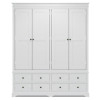 TORRIDGE (AUSSIE MADE) 4 DOOR / 8 DRAWER WARDROBE - 2100(H) x 2100(W) x 520(D) - (2 SECTIONS) - ASSORTED PAINTED COLOURS