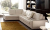 LUCAS LEATHERETTE L-SHAPE CORNER SOFA CHAISE LOUNGE SUITE - WHITE