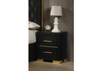 LINA VELVET 2 DRAWER BEDSIDE TABLE  - ASSORTED COLOURS