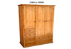 MUDGEE (AUSSIE MADE) UTILITY WARDROBE WITH 3 DOORS & 6 DRAWERS - ASSORTED STAINED COLOURS - STARTING FROM $1299