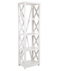 X-STYLE CROSSED BOOKCASE - WHITE - STARTING FROM $349
