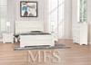 QUEEN LONDON / RUSTICED BED - WHITEWASH