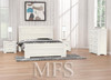 LONDON / RUSTICED DOUBLE OR QUEEN 4 PIECE (TALLBOY) BEDROOM SUITE - WHITEWASH