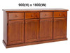 MUDGEE / COLONIAL (AUSSIE MADE) THICK TOP 2 DOOR / 2 DRAWER BUFFET - ASSORTED STAINED COLOURS - STARTING FROM $599