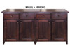 TOTTENHAM (AUSSIE MADE) 2 DOOR / 2 DRAWER BUFFET - ASSORTED STAINED COLOURS - STARTING FROM $599