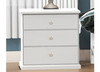 ELISE 3 DRAWER BEDSIDE TABLE - WHITE