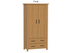 SYDNEYSIDE (AUSSIE MADE) 2 DOOR / 2 DRAWER WARDROBE COLLECTION - TASSIE OAK COMBINATION - ASSORTED STAINED COLOURS - STARTING FROM $1599