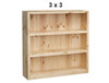 SUSAN (AUSSIE MADE) STANDARD LOWLINE BOOKCASE WITH 40MM FACINGS COLLECTION - ASSORTED STAINED COLOURS - STARTING FROM $399