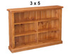 DOMED (AUSSIE MADE) LOWLINE BOOKCASE COLLECTION - ASSORTED STAINED COLOURS - STARTING FROM $449