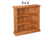 DOMED (AUSSIE MADE) LOWLINE BOOKCASE COLLECTION - ASSORTED STAINED COLOURS - STARTING FROM $449
