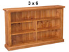 DOMED (AUSSIE MADE) LOWLINE BOOKCASE COLLECTION - ASSORTED STAINED COLOURS - STARTING FROM $449