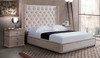 DOUBLE AURA (AUSSIE MADE) WINGED BED - LEATHERETTE, LINEN, VELVET - ASSORTED COLOURS