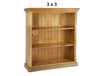 ANTALYA (AUSSIE MADE) STANDARD LOWLINE BOOKCASE COLLECTION - ASSORTED STAINED COLOURS - STARTING FROM $399