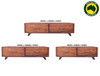 DENVER (AUSSIE MADE) 2 DRAWER COFFEE TABLE COLLECTION - ASSORTED STAINED COLOURS - STARTING FROM $599