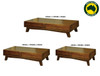 EUREKA (AUSSIE MADE) 2 DRAWER COFFEE TABLE COLLECTION - ASSORTED STAINED COLOURS - STARTING FROM $599