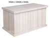 MUDGEE (AUSSIE MADE) LINED TOP / LINEN SIDES BLANKET BOX COLLECTION  - ASSORTED PAINTED COLOURS - STARTING FROM $449