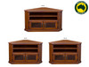 KELSY (AUSSIE MADE) CORNER TV UNIT COLLECTION  - ASSORTED STAINED COLOURS - STARTING FROM $699