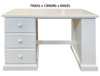 MUDGEE (AUSSIE MADE) 3 DRAWER BOOKEND DESK COLLECTION  - ASSORTED PAINTED COLOURS - STARTING FROM $699