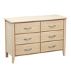 SOHO 6 DRAWER LOWBOY - 830(H) x 1200(W) X 450(D) - NATURAL - 1 ONLY - ONLINE SPECIAL - READY TO GO