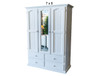 MUDGEE (AUSSIE MADE) 3 DOOR / 4 DRAWER MIRROR WARDROBE COLLECTION - ASSORTED PAINTED COLOURS - STARTING FROM $1399