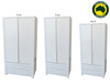 QUINN (AUSSIE MADE) 2 DOOR / 2 DRAWER  WARDROBE COLLECTION - ASSORTED PAINTED COLOURS - STARTING FROM $1499