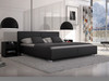 QUEEN BRANDEE LEATHERETTE BED (CD069/S245) - BLACK - 1 ONLY ONLINE SPECIAL - READY TO GO