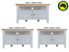 ARBETTA (AUSSIE MADE) CORNER TV UNIT COLLECTION - ASSORTED PAINTED / STAINED COLOURS - STARTING FROM $899