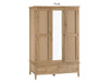ROBINHOOD (AUSSIE MADE) LARGE 3 DOOR / 2 DOOR WARDROBE WITH MIRROR COLLECTION - TASSIE OAK COMBINATION - ASSORTED STAINED COLOURS - STARTING FROM $2199