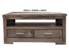 RUSTIC (AUSSIE MADE) 2 DRAWER COFFEE TABLE COLLECTION - ASSORTED STAINED COLOURS - STARTING FROM $599