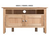 ROBINHOOD (AUSSIE MADE) 2 DOOR CORNER TV UNIT COLLECTION - TASSIE OAK COMBINATION - ASSORTED STAINED COLOURS - STARTING FROM $849