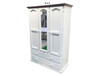 MUDGEE (AUSSIE MADE) 3 DOOR / 4 DRAWER MIRROR WARDROBE COLLECTION - ASSORTED PAINTED / STAINED COLOURS - STARTING FROM $1399