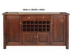 FABULOS (AUSSIE MADE)  4 DOOR 2 DRAWER BUFFET COLLECTION - ASSORTED STAINED COLOURS - STARTING FROM $1699