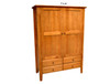 MANILLA (AUSSIE MADE) WARDROBE WITH 2 DOORS & 4 DRAWERS COLLECTION - ASSORTED STAINED COLOURS - STARTING FROM $1099