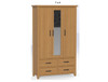 SYDNEYSIDE (AUSSIE MADE) 3 DOOR / 4 DRAWER MIRROR ROBE COLLECTION - TASSIE OAK COMBINATION - ASSORTED STAINED COLOURS - STARTING FROM $1899