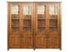 ALANZO 8 DOOR LIBRARY UNIT - 1800(H) x 1800(W) x 290/330(D) - DOUBLE SECTION - ASSORTED STAINED COLOURS