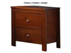 THOMAS (AUSSIE MADE) 2 DRAWER BEDSIDE TABLE COLLECTION - ASSORTED STAINED COLOURS - STARTING FROM $399
