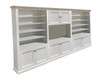 BAYSIDE (AUSSIE MADE) 8 DOOR WALL / TV UNIT TRIPLE - 2100(H) x 2700(W) - ASSORTED PAINTED COLOURS