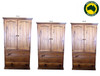 MUDGEE (AUSSIE MADE) 2 DOOR / 3 DRAWERS WARDROBE COLLECTION - ASSORTED STAINED COLOURS - STARTING FROM $899