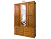 URBAN (AUSSIE MADE) FLAT TOP WITH 3 DOOR & 4 DRAWER MIRROR ROBE COLLECTION - ASSORTED STAINED COLOURS - STARTING FROM $1199