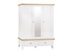 SPENCER  (AUSSIE MADE) 3 DOOR / 2 DRAWER WARDROBE WITH MIRROR  COLLECTION - ASSORTED PAINTED / STAINED COLOURS - STARTING FROM $2299