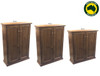 GREELEY (AUSSIE MADE) SHOE CABINET COLLECTION - ASSORTED STAINED COLOURS - STARTING FROM $699