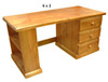 MUDGEE (AUSSIE MADE) TIMBER 3 DRAWER BOOKEND DESK (REVERSIBLE) COLLECTION - ASSORTED STAINED COLOURS - STARTING FROM $899