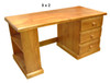 MUDGEE (AUSSIE MADE) TIMBER 3 DRAWER BOOKEND DESK (REVERSIBLE) COLLECTION - ASSORTED STAINED COLOURS - STARTING FROM $899