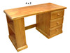 MUDGEE (AUSSIE MADE) TIMBER 3 DRAWER BOOKEND DESK (REVERSIBLE) COLLECTION - ASSORTED STAINED COLOURS - STARTING FROM $899