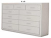 NARRABEEN (AUSSIE MADE) 11 DRAWER LARGE CHEST COLLECTION - ASSORTED PAINTED COLOURS - STARTING FROM $1299