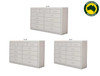 NARRABEEN (AUSSIE MADE) 11 DRAWER LARGE CHEST COLLECTION - ASSORTED PAINTED COLOURS - STARTING FROM $1299