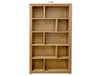 CHATSWOOD (AUSSIE MADE) HIGHLINE STAGGERED BOOKCASE WITH SMOOTH PLY BACKING COLLECTION - TASSIE OAK COMBINATION - ASSORTED STAINED COLOURS - STARTING FROM $999
