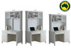 EMPRESS (AUSSIE MADE) DESK WITH HUTCH (REVERSIBLE) COLLECTION - ASSORTED PAINTED COLOURS - STARTING FROM $1399