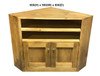 NIKKI (AUSSIE MADE) TWIN SLOT CORNER TV UNIT COLLECTION - ASSORTED STAINED COLOURS - STARTING FROM $649