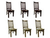 VERITY / HERITAGE SOLID TIMBER DINING CHAIR - SET OF 6 - GREYWASH, BALTIC, WALNUT
